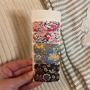 NEW Set of 3 Floral Patterned Hair Clips/Barretts